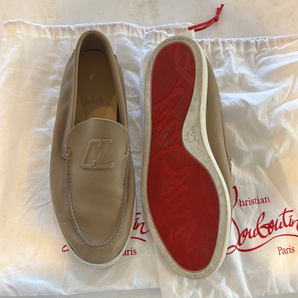 Christian Louboutin Tan Loafers for Men